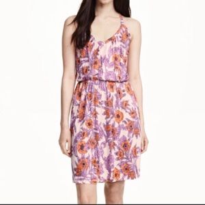 🩵H&M Floral Pattern MIDI Summer Dress